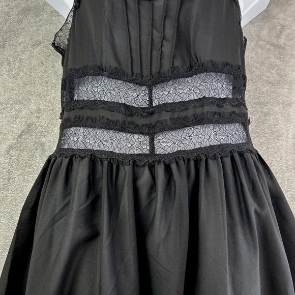 Blacklist by Lip Service XL 38" Black Slip Dress BabyDoll Whimsigoth Fairy VTG - Picture 2 of 16